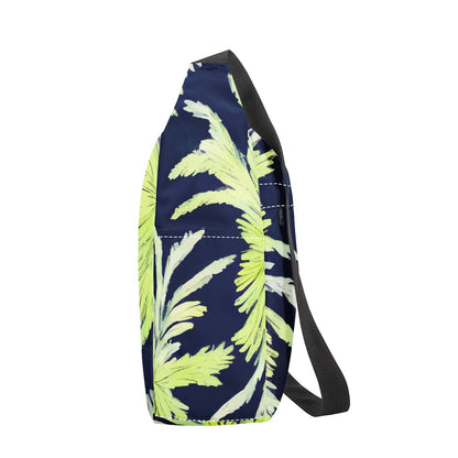 Palm Fronds - Lime Green and Black New Messenger Bag