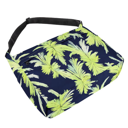 Palm Fronds - Lime Green and Black New Messenger Bag