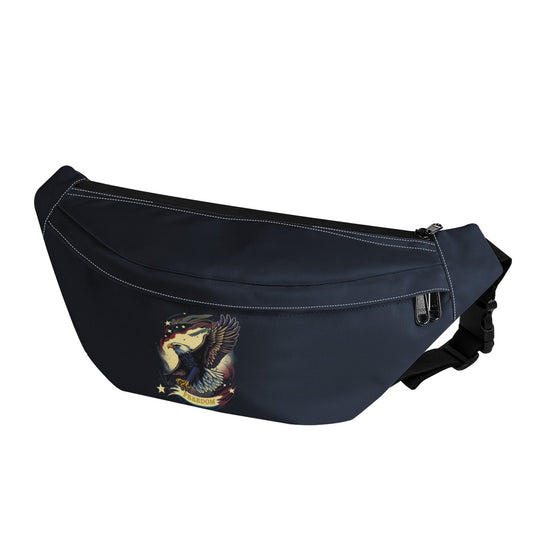 Freedom Flyer: Celebrating the Bald Eagle as a Symbol of Freedom and Strength in the USA Large Fanny Bag