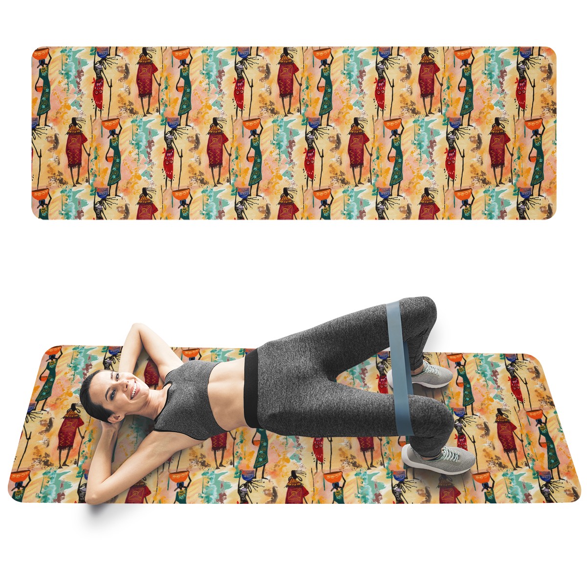Tribal pattern Yoga Mat