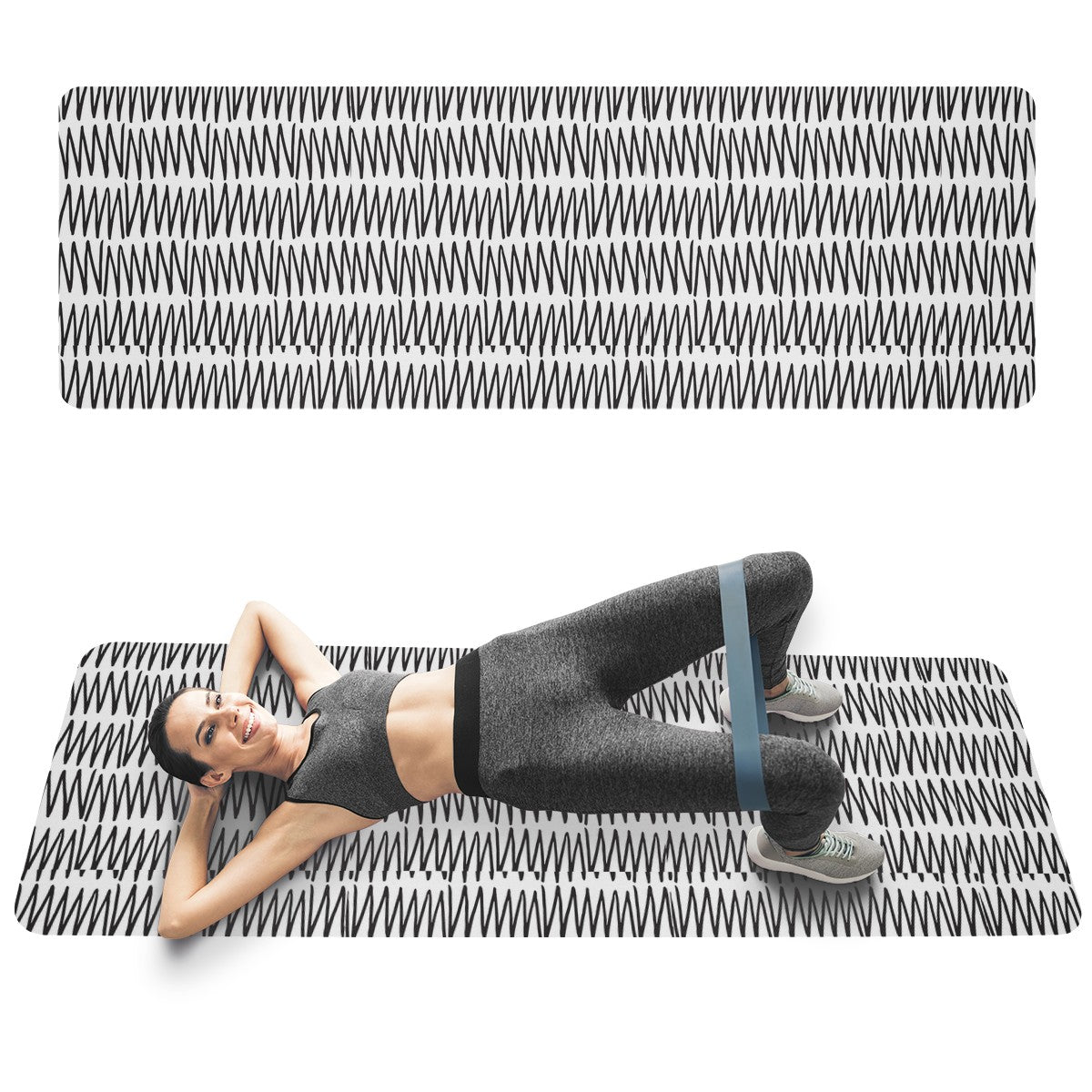 African Mud Print #19 Yoga Mat
