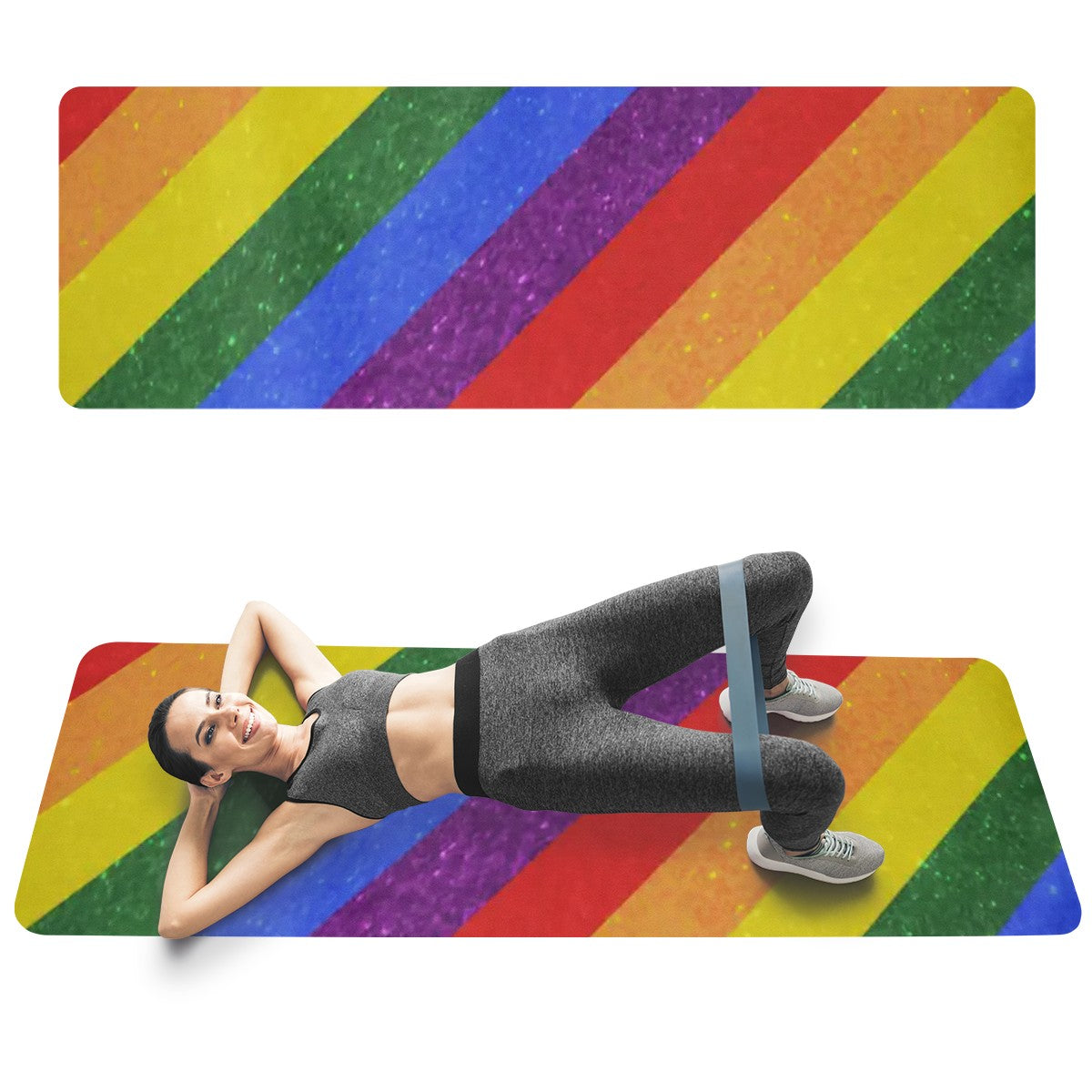 LGBT Pride Motif Pattern Yoga Mat
