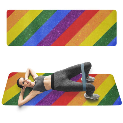 LGBT Pride Motif Pattern Yoga Mat