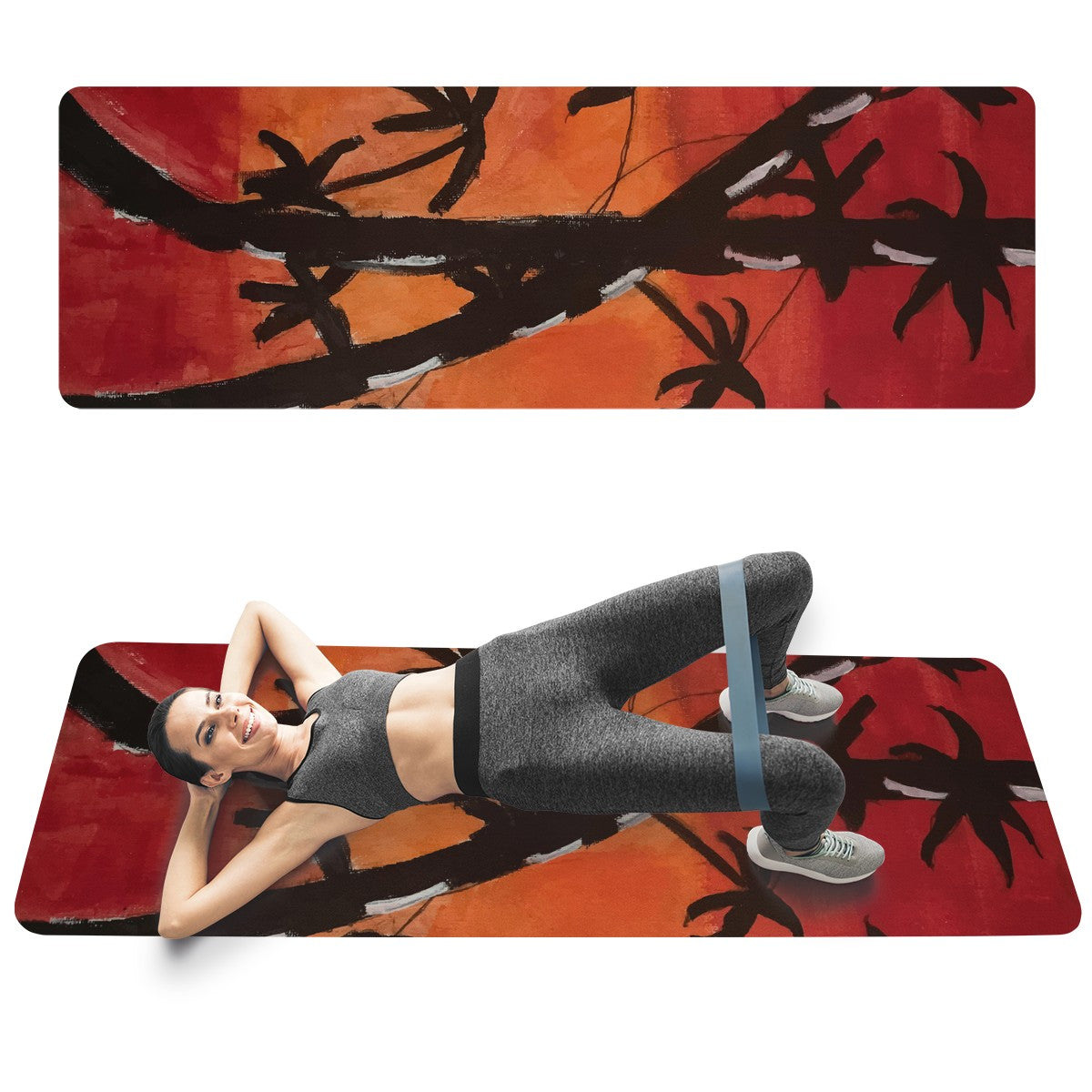 Bamboo at Sunset Yoga Mat