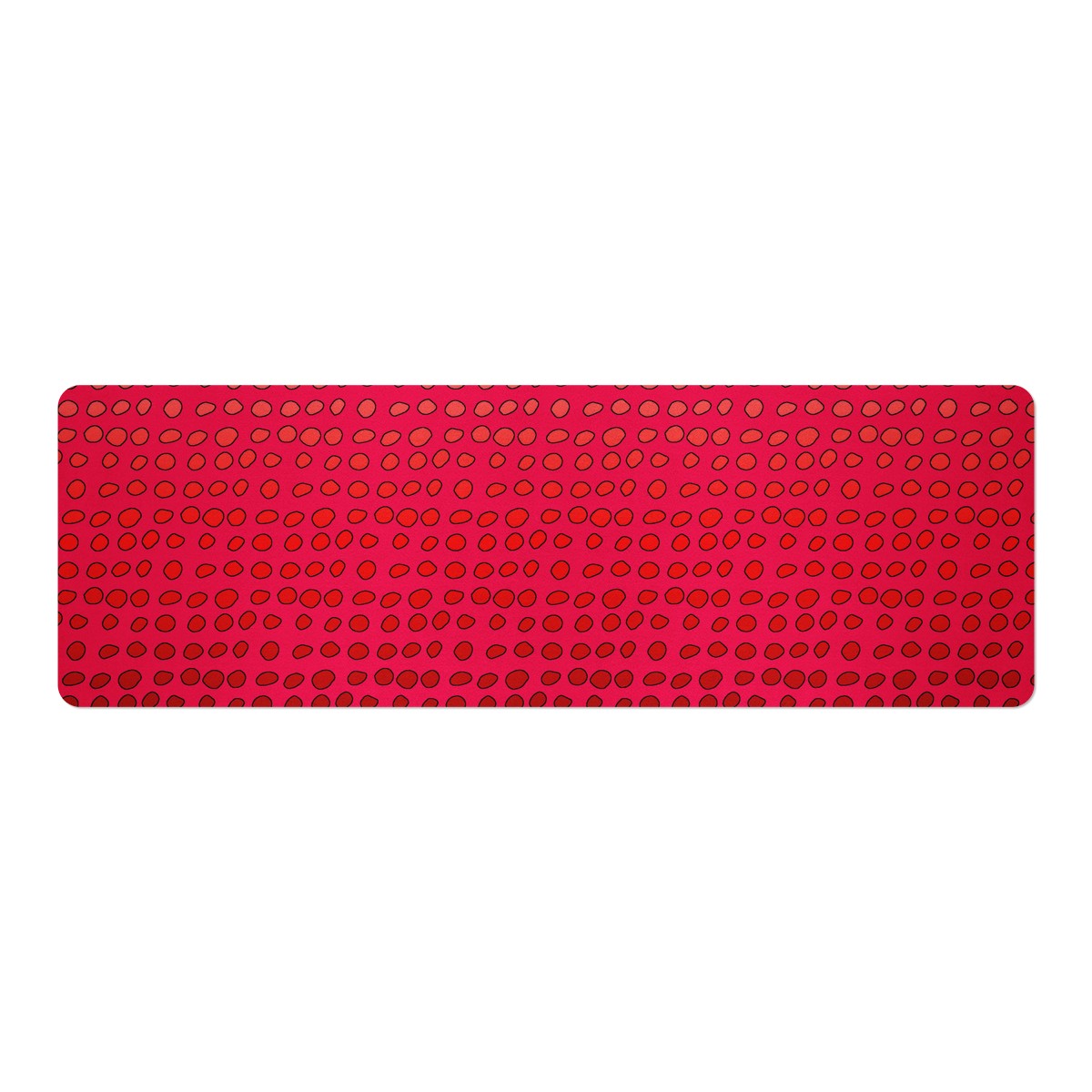 African Mud Print #7 Red Graident Yoga Mat