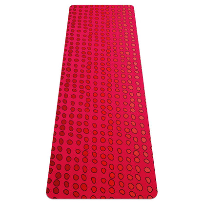 African Mud Print #7 Red Graident Yoga Mat