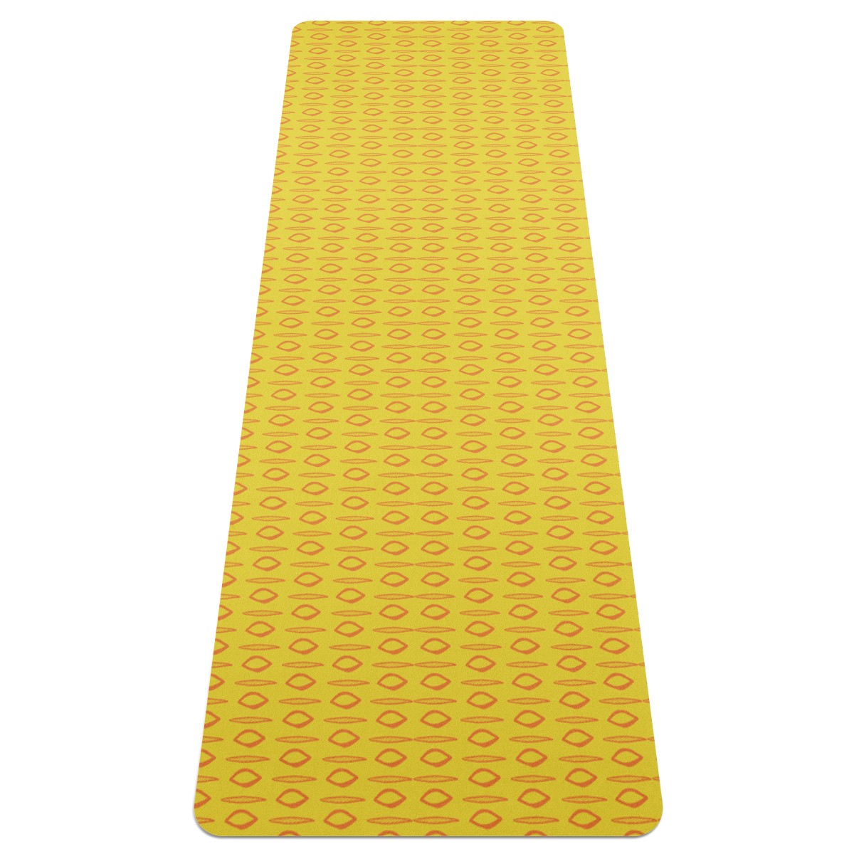 African Mud Print #14 Yellow Yoga Mat