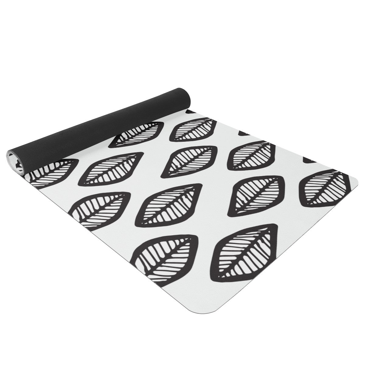 African Mud Print #16 Black and White Yoga Mat