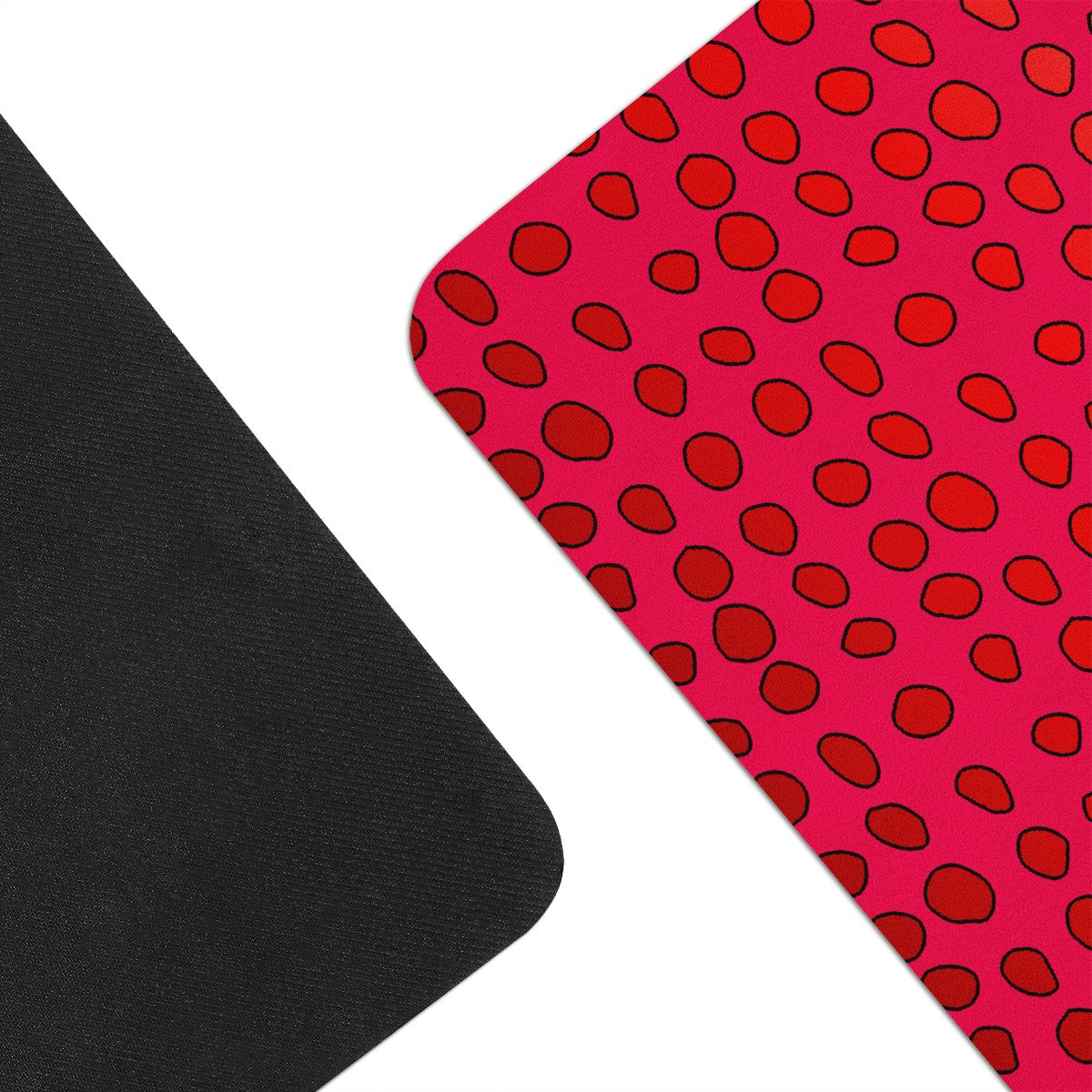African Mud Print #7 Red Graident Yoga Mat Women ONESIZE
