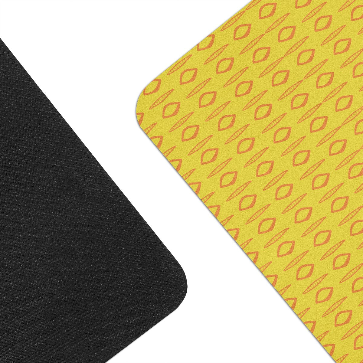 African Mud Print #14 Yellow Yoga Mat