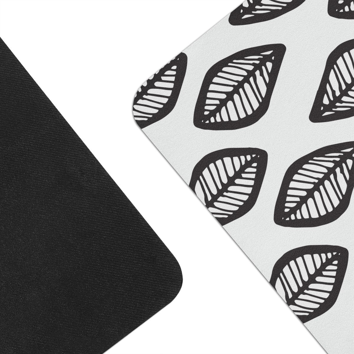 African Mud Print #16 Black and White Yoga Mat