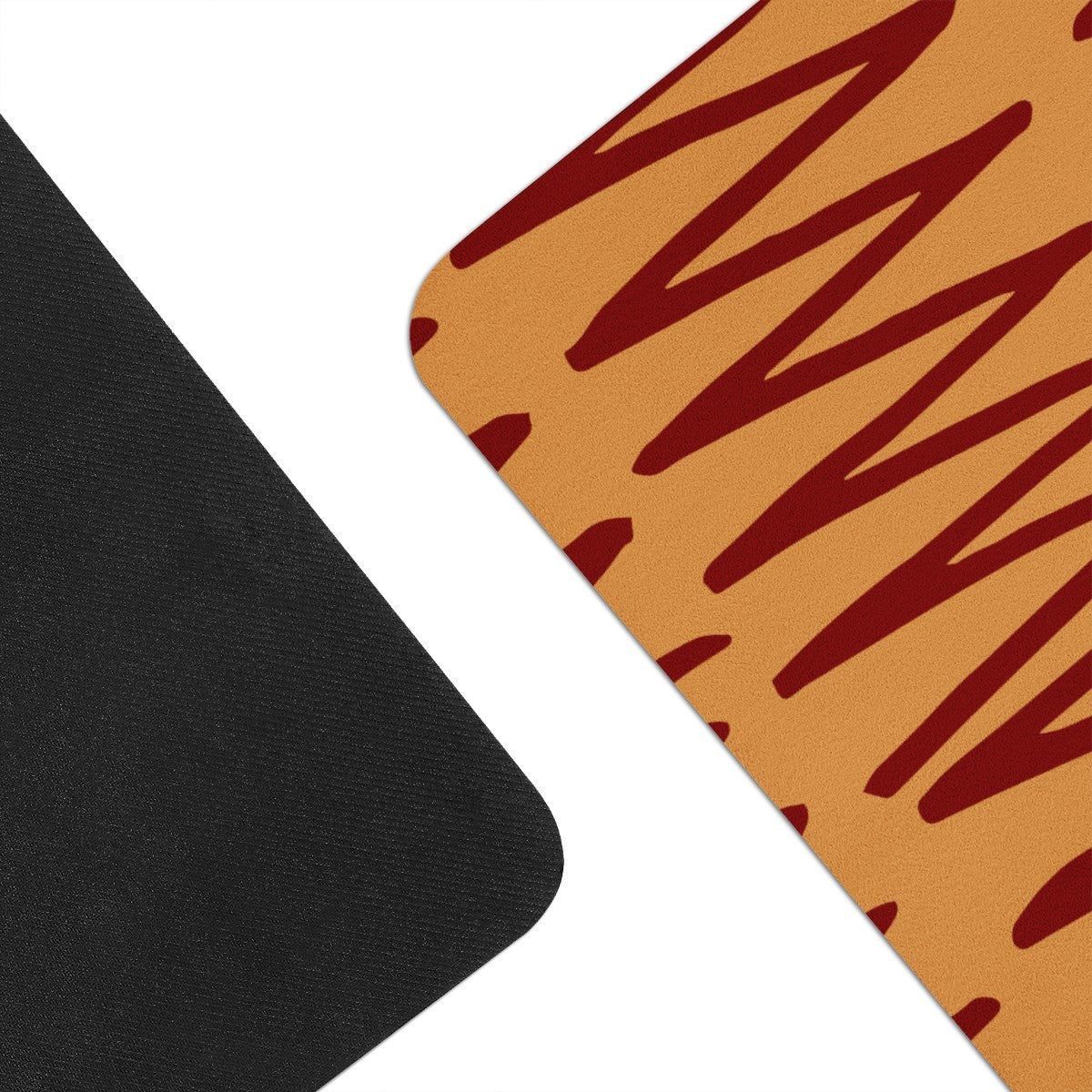 African Ethnic Mudcloth Orange Yoga Mat