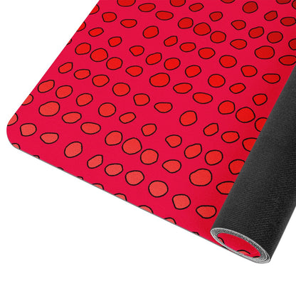 African Mud Print #7 Red Graident Yoga Mat