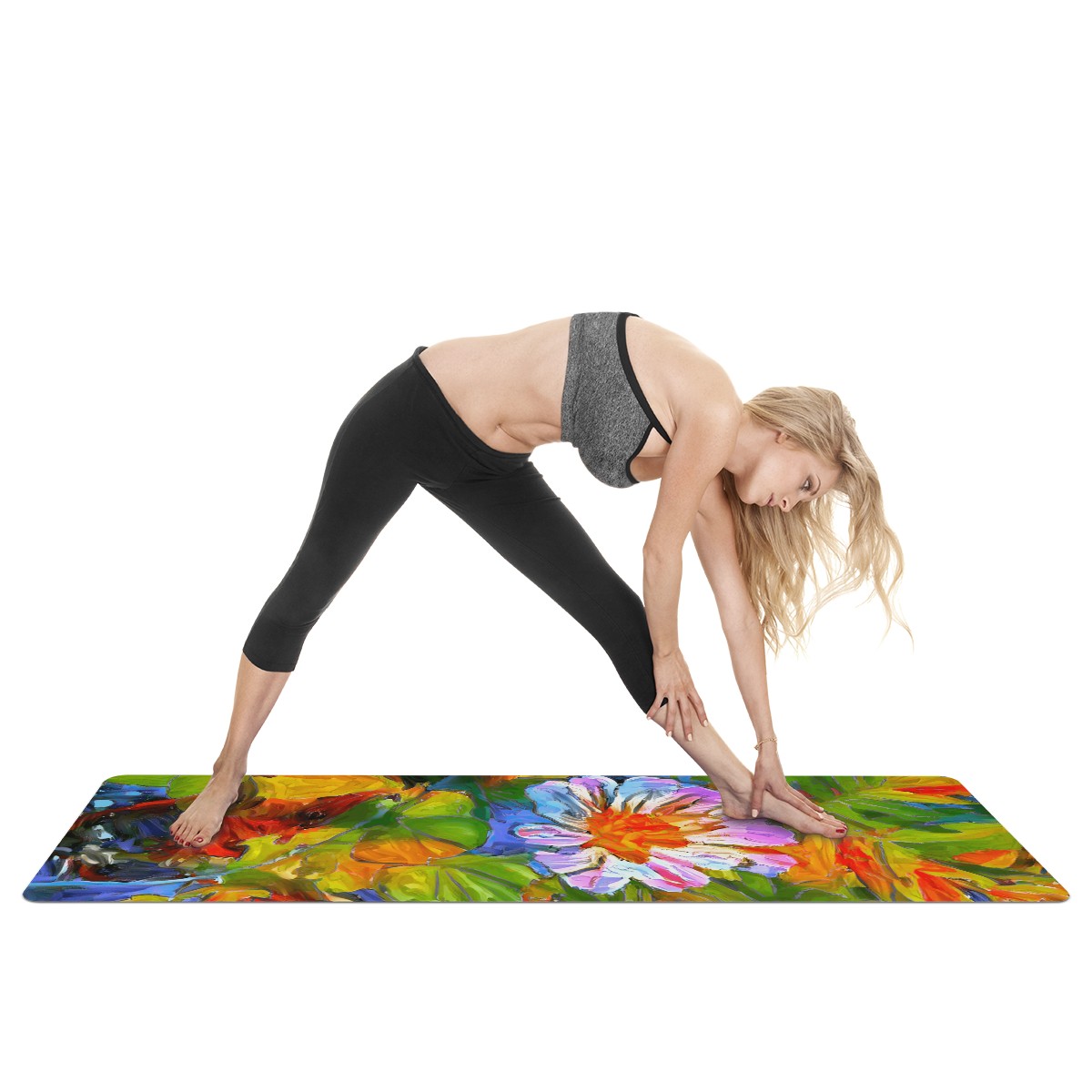 Petunia Flower Yoga Mat