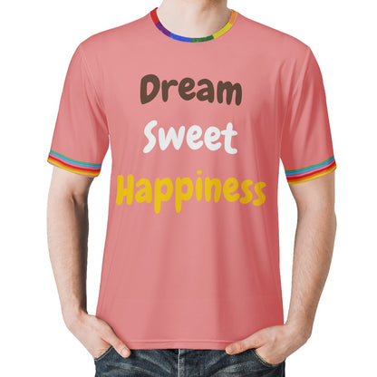 DREAM SWEET HAPPINESS Men's  Basic Tee