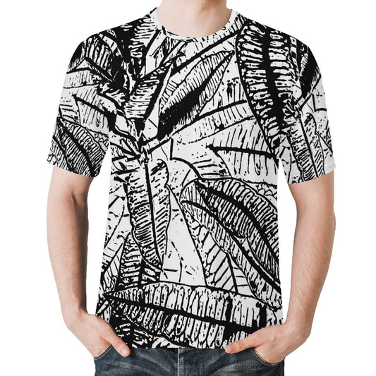 Black and White Croton Men's  Basic Tee