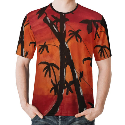 Bamboo at Sunset Men's  Basic Tee