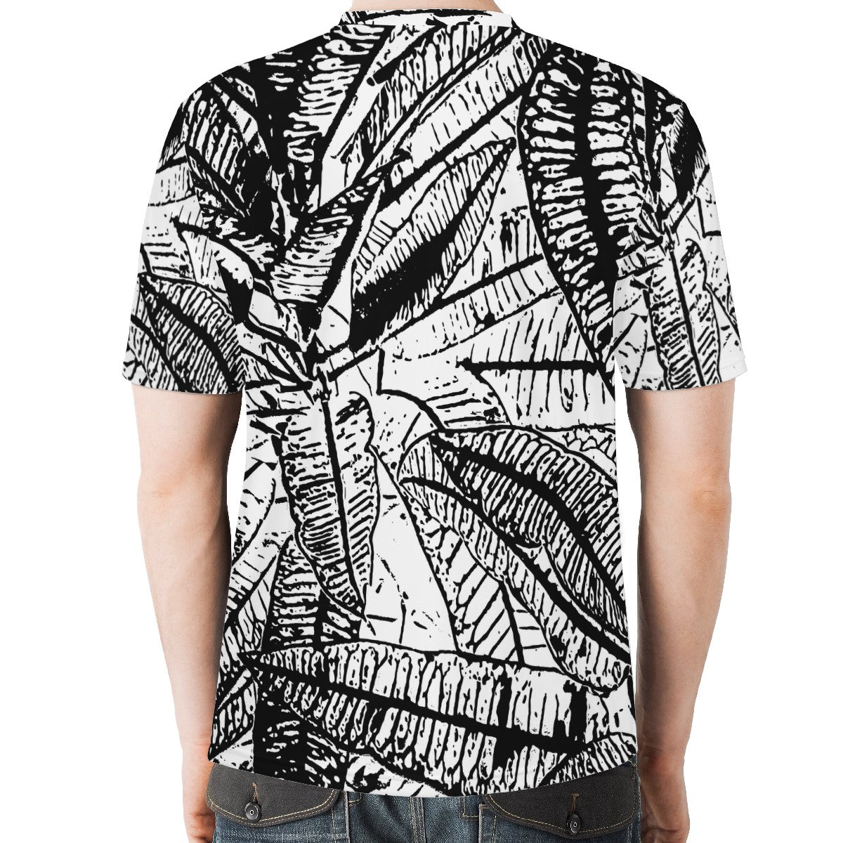 Black and White Croton Men's  Basic Tee