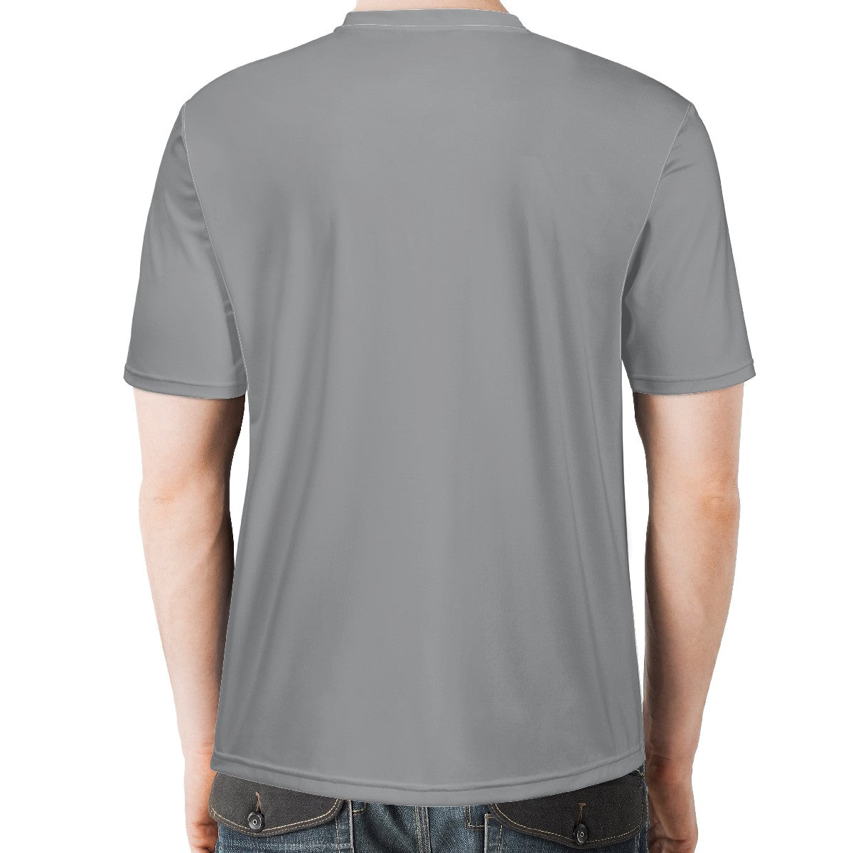 Silver Gray Men's  Basic Tee