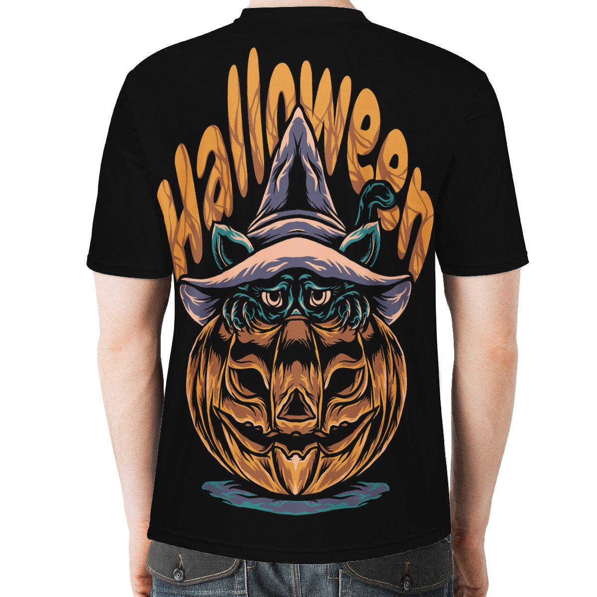 Halloween 2022 Men's All Over Print Basic Tee - Luxtrini, LLC