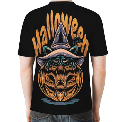 Halloween 2022 Men's All Over Print Basic Tee - Luxtrini, LLC