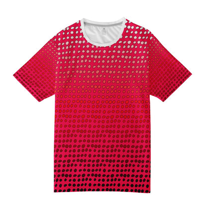 African | Ethnic | Mudcloth | #7 Red Gradient Men's  Basic Tee