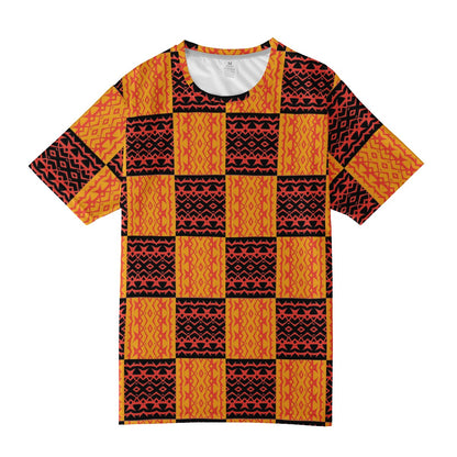 Black and Orange Tribal Design - Men's  Basic Tee