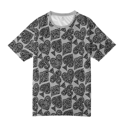 Poker Men's All Over Print Basic Tee - Luxtrini, LLC