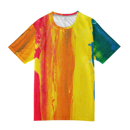 Rainbow Painting Men's  Basic Tee