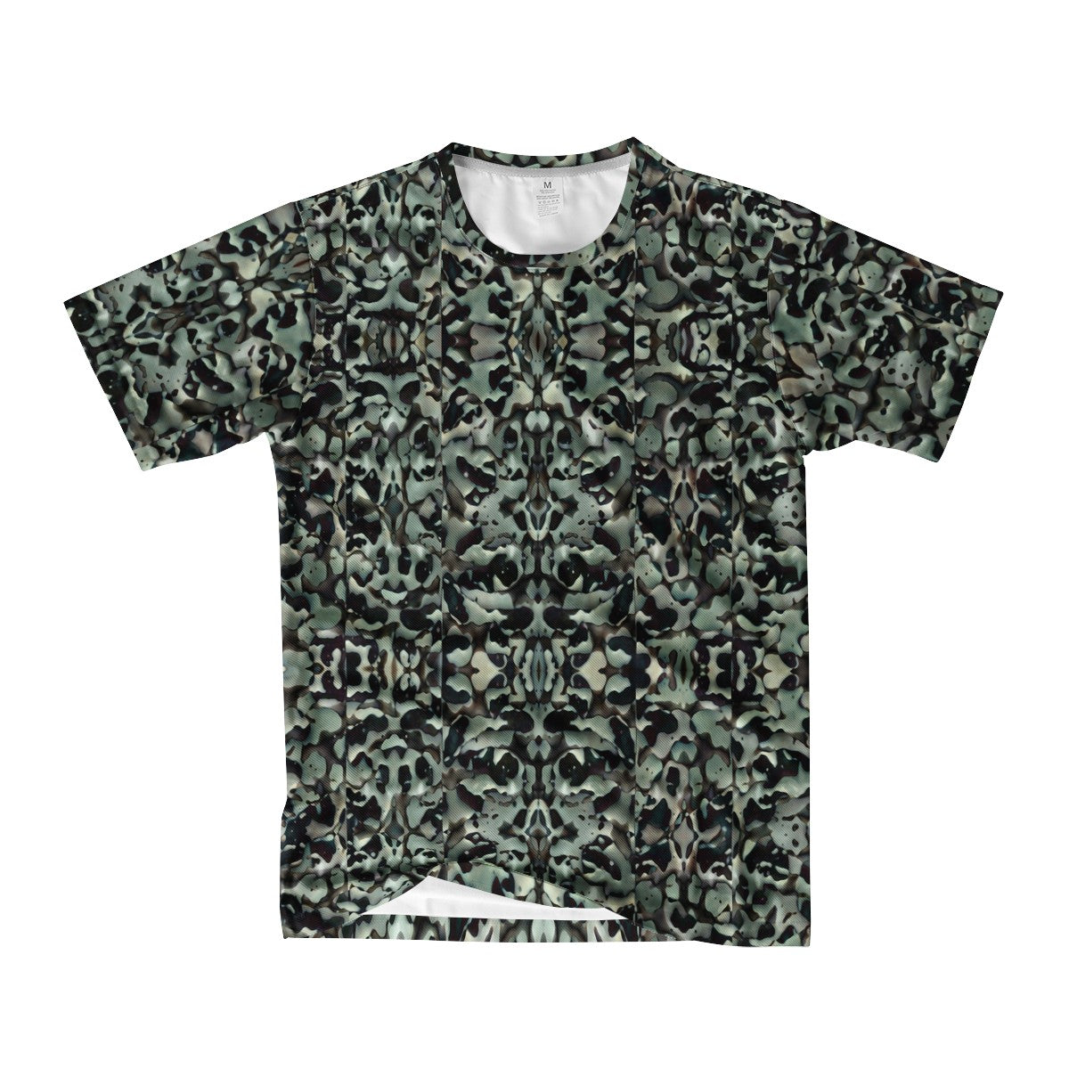 Chic Camo Abstract Print Men's  Basic Tee