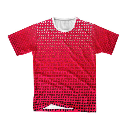 African | Ethnic | Mudcloth | #7 Red Gradient Men's  Basic Tee