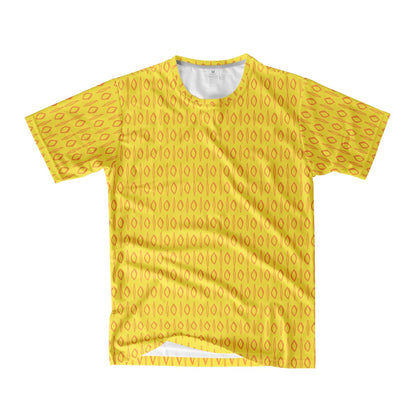 African | Ethnic | Mudcloth | #14 Yellow Men's  Basic Tee