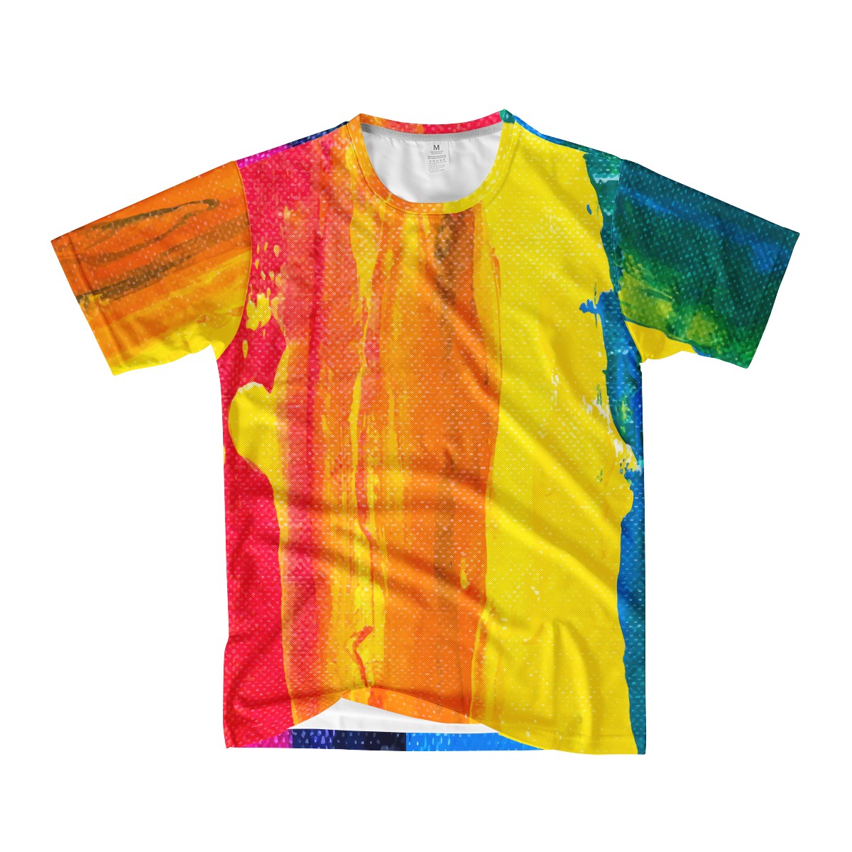 Rainbow Painting Men's  Basic Tee