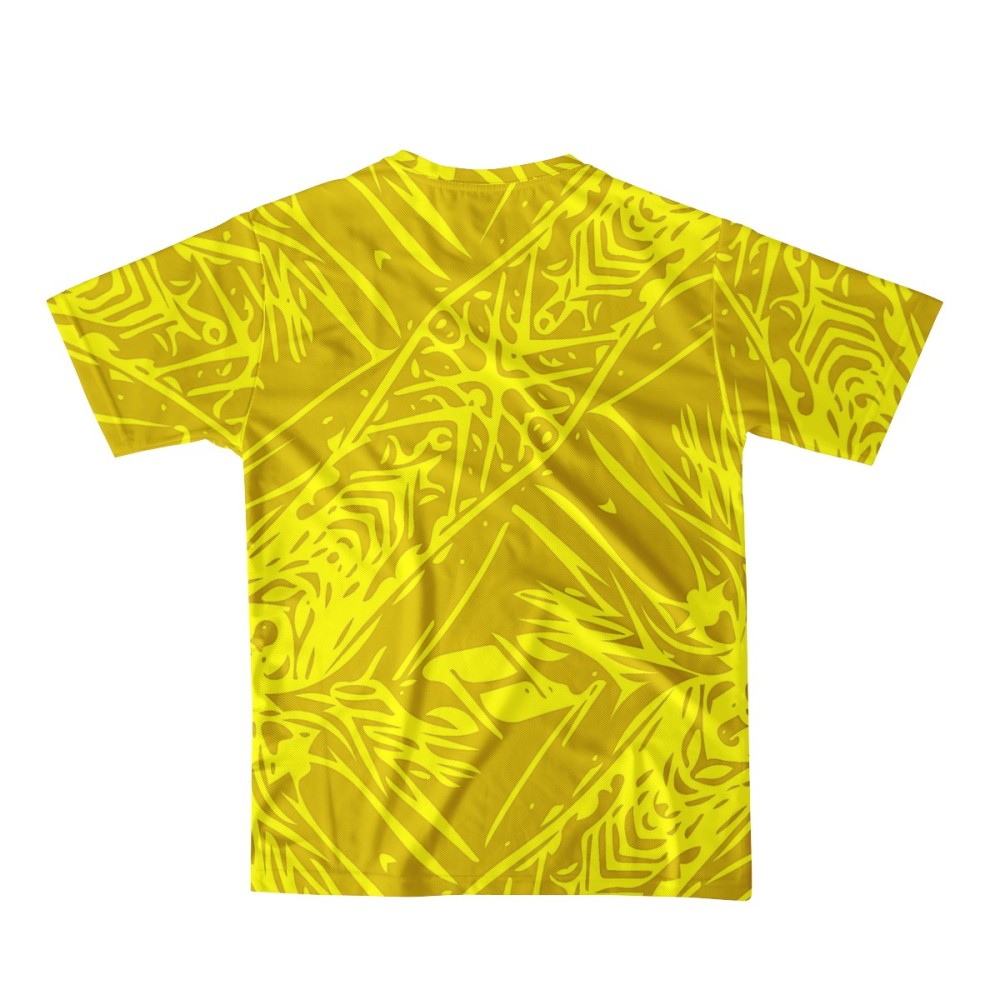 Yellow Fern Vector Abstract Men's  Basic Tee