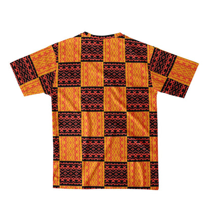 Black and Orange Tribal Design - Men's  Basic Tee