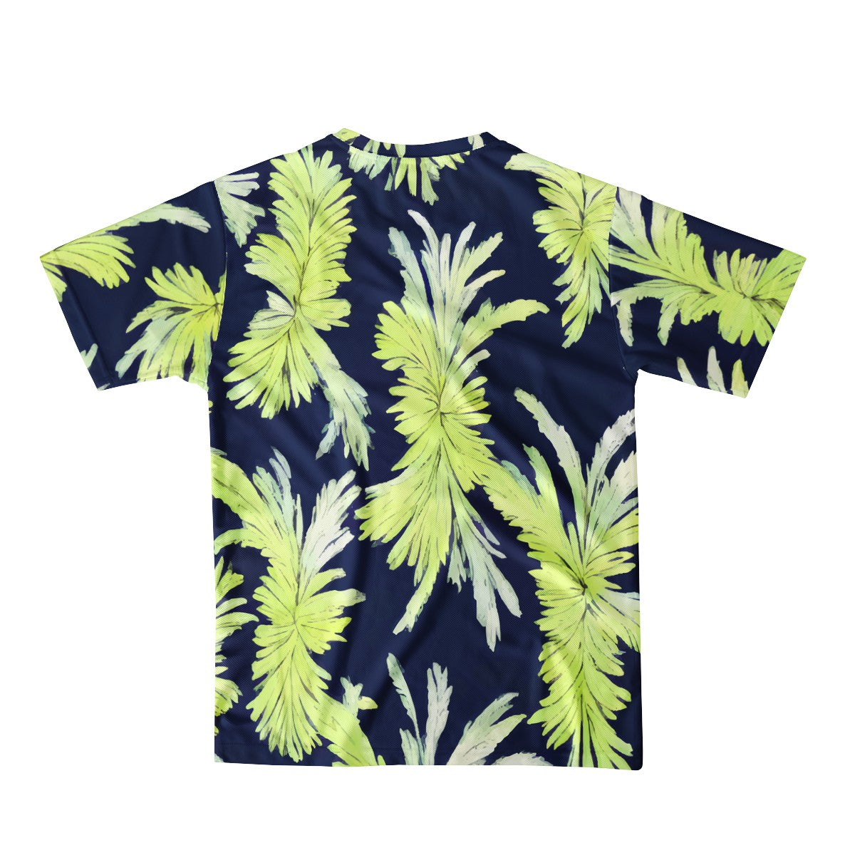 Puakenikeni - Lime Green and Black Men's All Over Print Basic Tee - Luxtrini, LLC