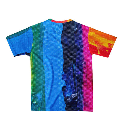 Rainbow Painting Men's  Basic Tee