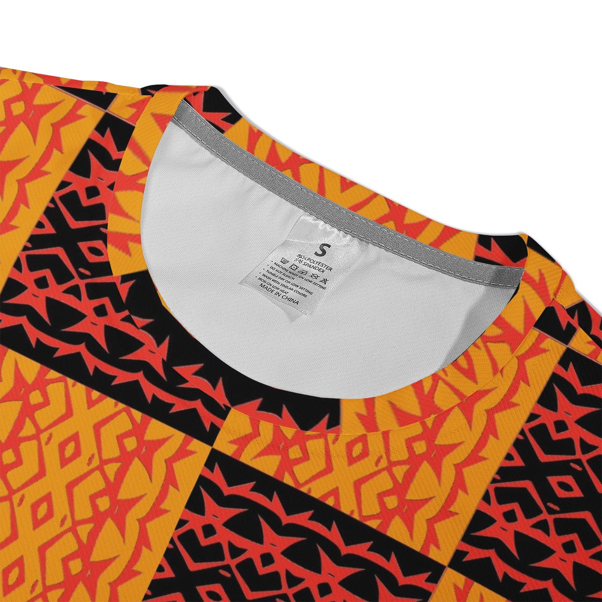 Black and Orange Tribal Design - Men's  Basic Tee