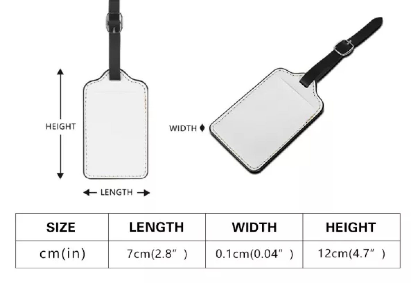 African Ethnic Mudcloth Luggage Tags