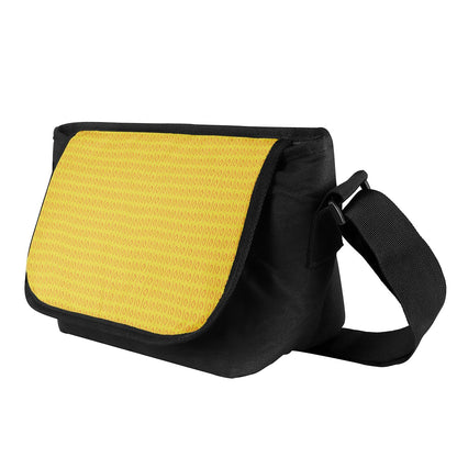 African Mudcloth #14 Yellow Messenger Bags