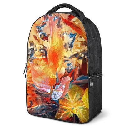 Golden Peace Lily Laptop Backpack