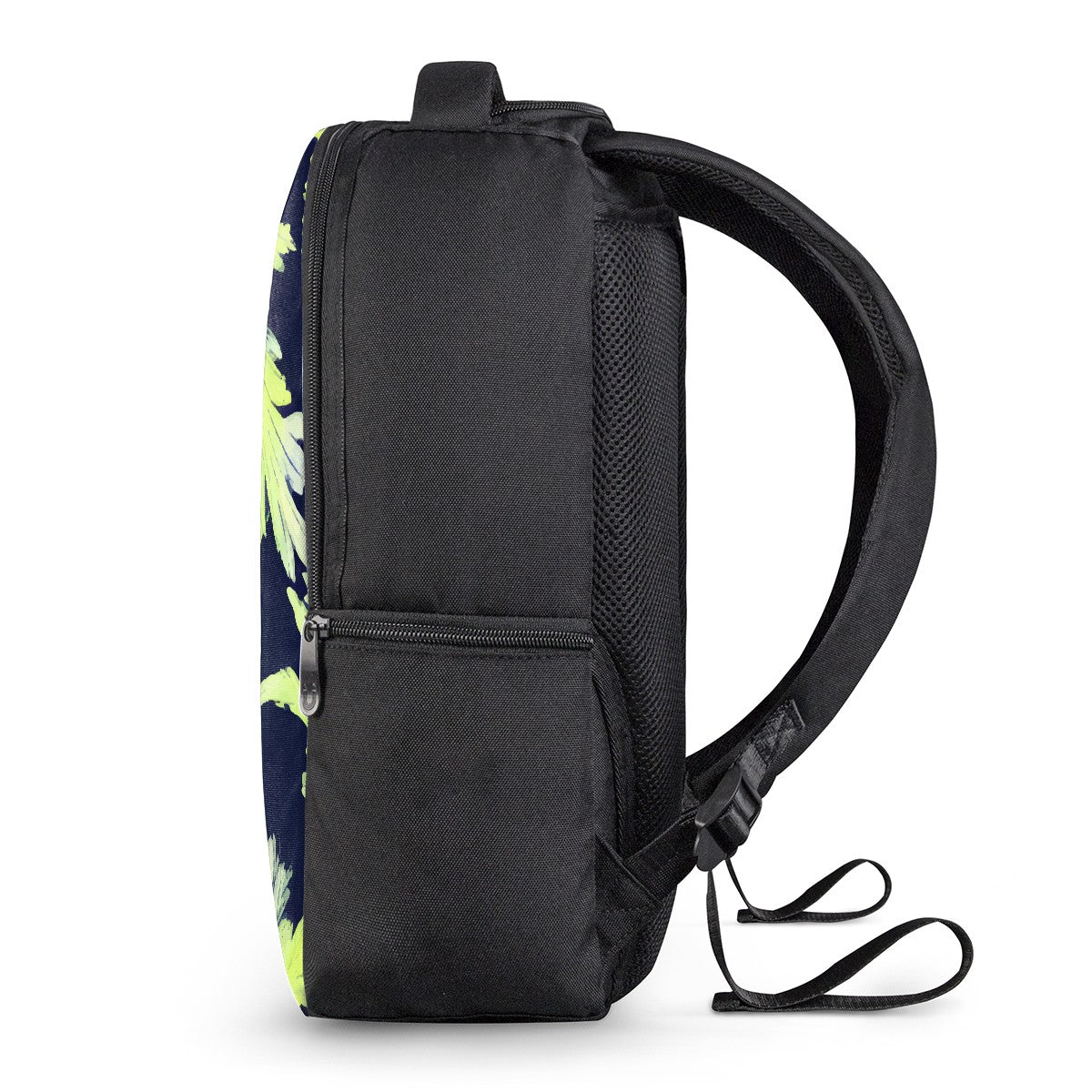 Palm Fronds - Lime Green and Black Laptop Backpack