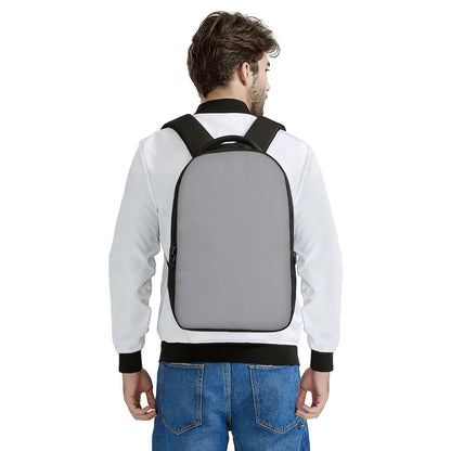 Silver Gray Laptop Backpack