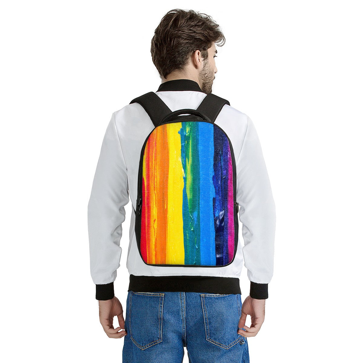 Rainbow Painting Laptop Backpack