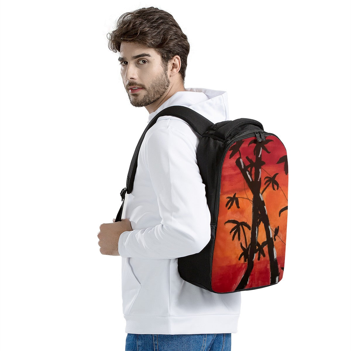 Bamboo at Sunset Laptop Backpack