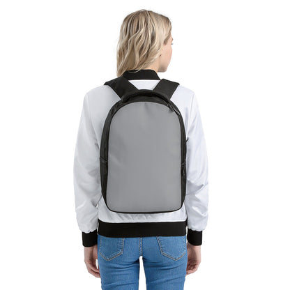 Silver Gray Laptop Backpack