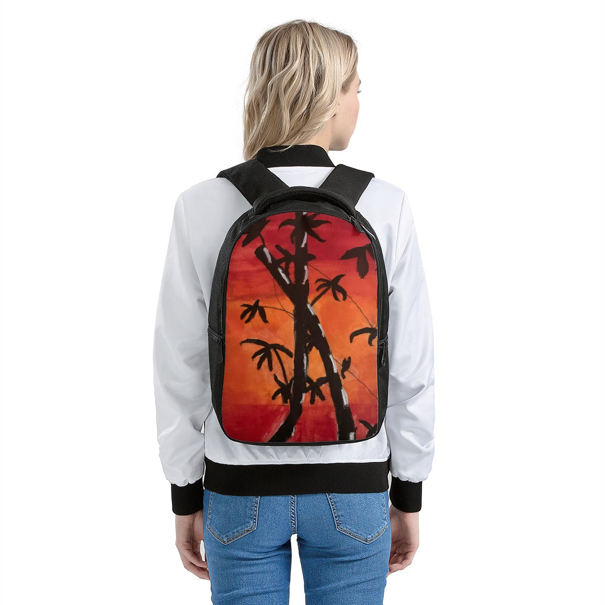 Bamboo at Sunset Laptop Backpack