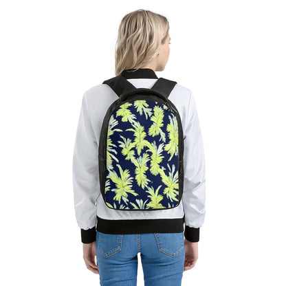 Palm Fronds - Lime Green and Black Laptop Backpack