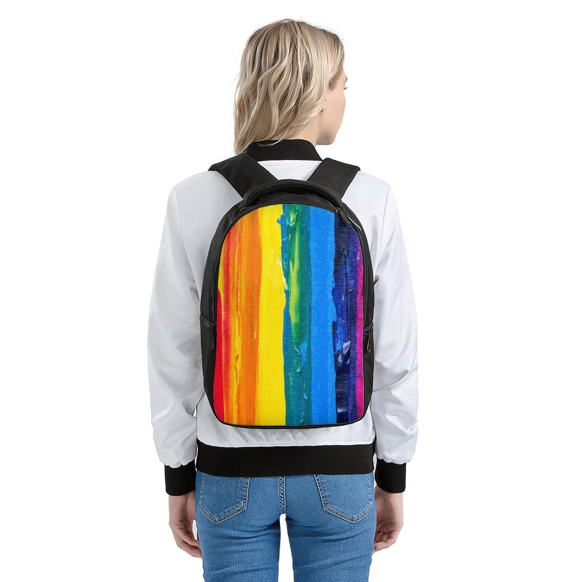 Rainbow Painting Laptop Backpack