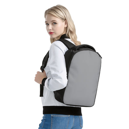 Silver Gray Laptop Backpack